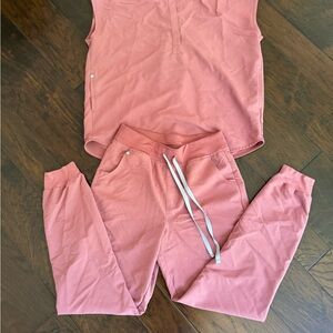 Figs Dusty Rose Technical Collection Set MEDIUM/ MEDIUM TALL